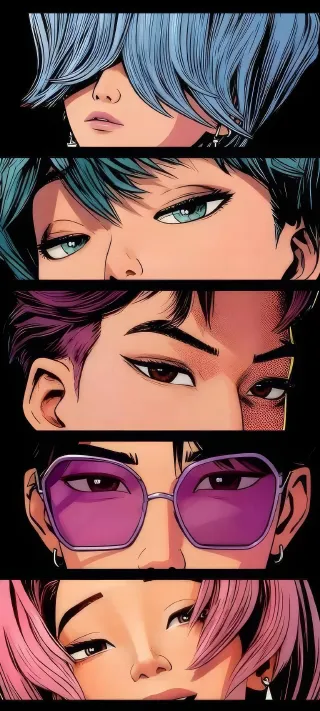 Five Gaze Studies phone wallpaper