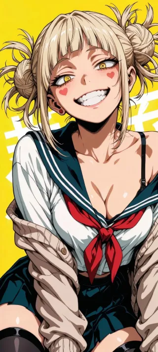 Himiko Toga's Smile phone wallpaper