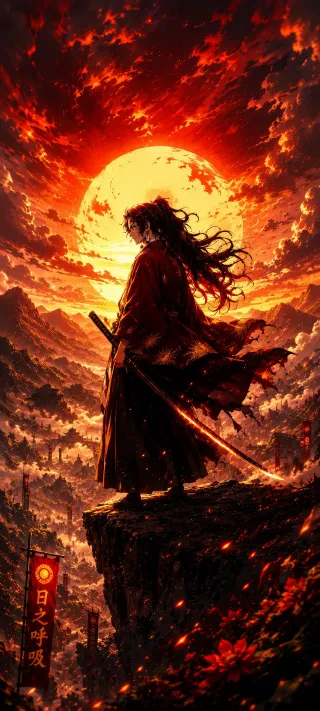 Sun Breathing Swordsman phone wallpaper
