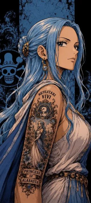 Nefertari Vivi of Alabasta phone wallpaper