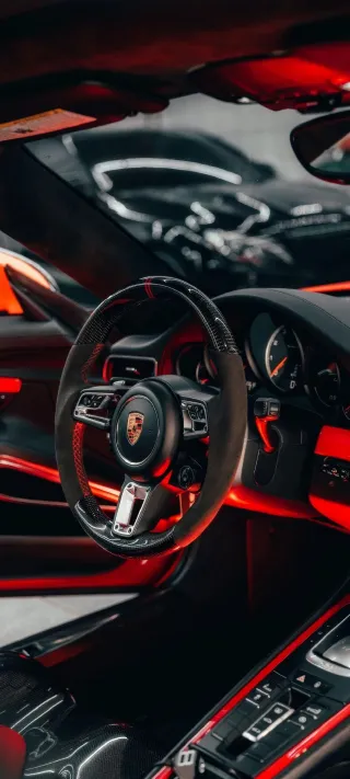 Behind the Wheel phone wallpaper