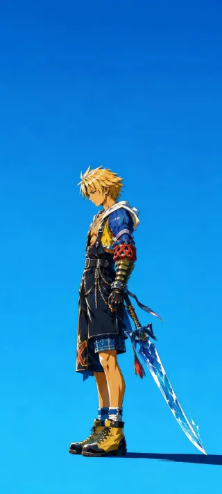 Tidus with Brotherhood phone wallpaper