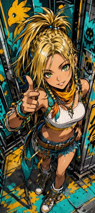 Rikku's Street Signal phone wallpaper