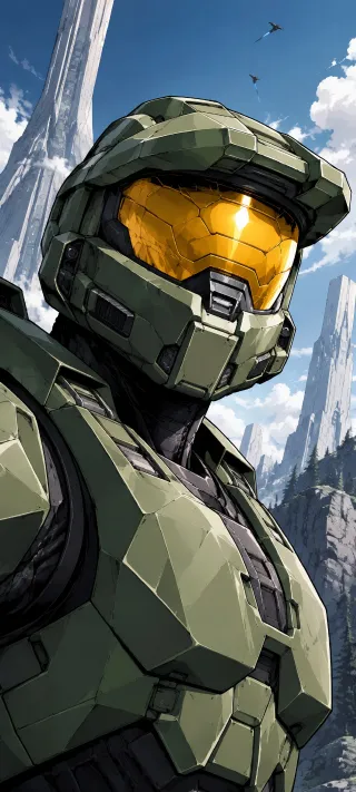 Halo's Silent Horizon phone wallpaper
