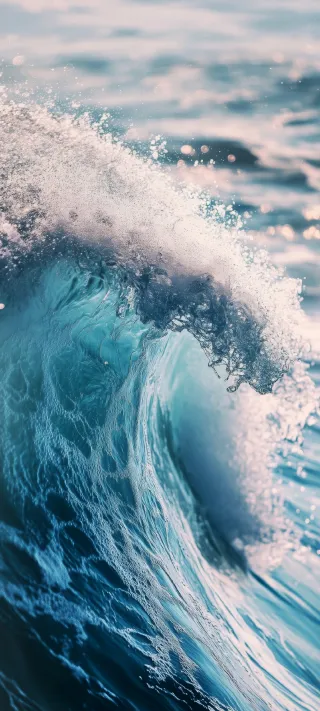 Ocean Foam in Motion phone wallpaper