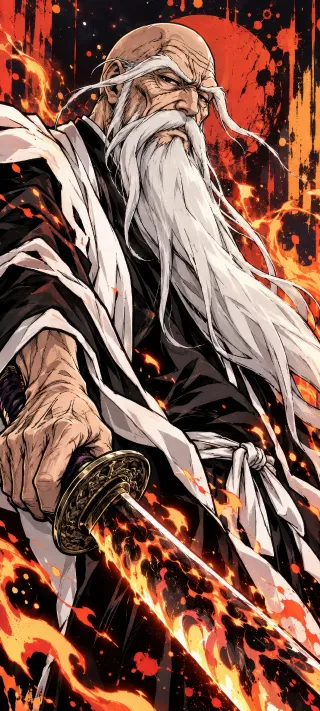 Yamamoto's Burning Blade phone wallpaper