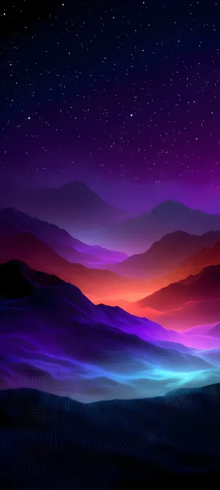 Where Mountains Dream in Velvet Purple phone wallpaper