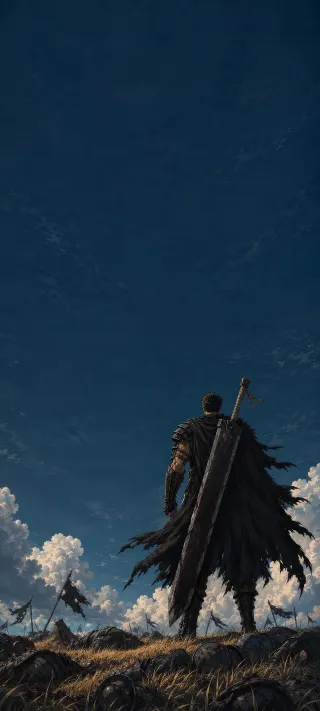 Guts with the Dragonslayer phone wallpaper