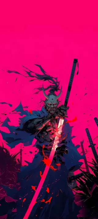 Oni Samurai of the Crimson Field phone wallpaper