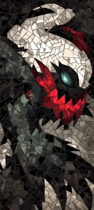 Darkrai in Shards phone wallpaper