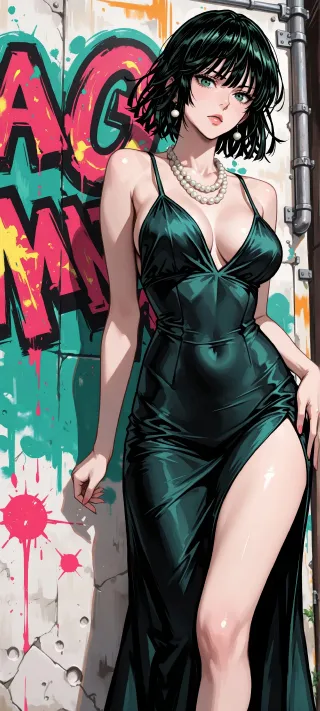 Fubuki in Emerald Silk phone wallpaper