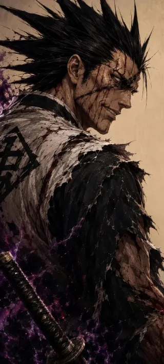 Zaraki Kenpachi phone wallpaper