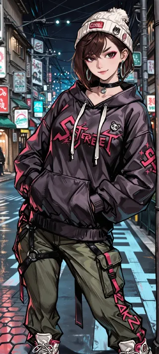 Tokyo Streetwear Vibe phone wallpaper