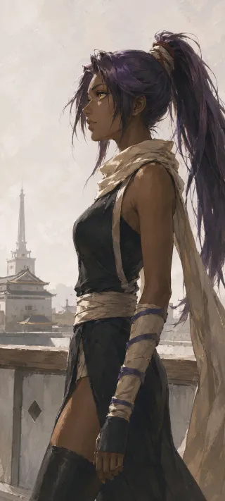 Yoruichi of the Shihōin phone wallpaper