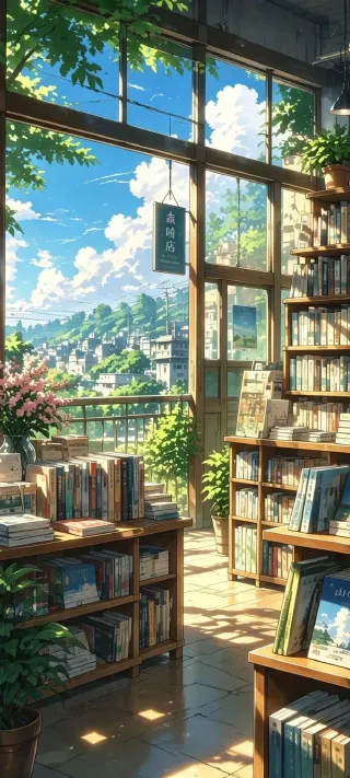 The Hillside Bookshop phone wallpaper