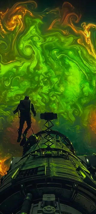 Auroral Breach phone wallpaper