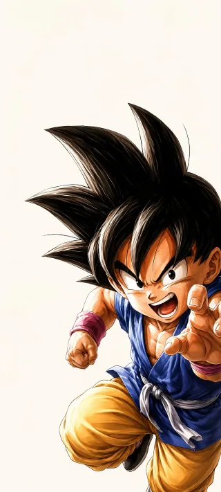 Goku's Charging Strike phone wallpaper