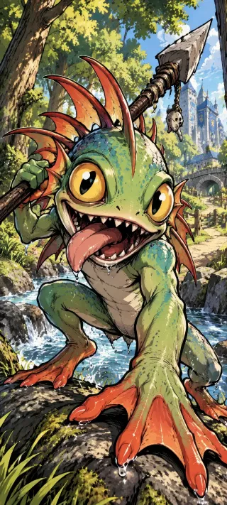 Spear-Bearing Murloc Warrior phone wallpaper