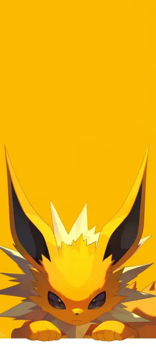 Amber-Eyed Electric Guardian phone wallpaper