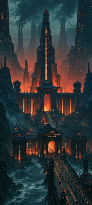 The Ember Citadel phone wallpaper