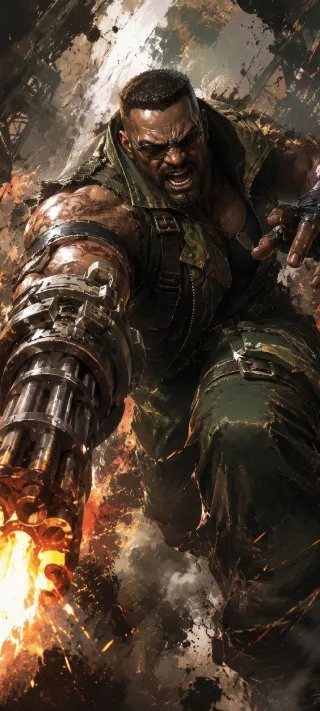 Rage of the Iron Gunner phone wallpaper
