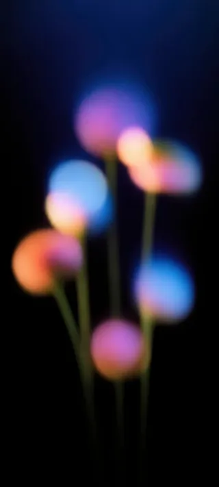 Blurred Flower Stems phone wallpaper