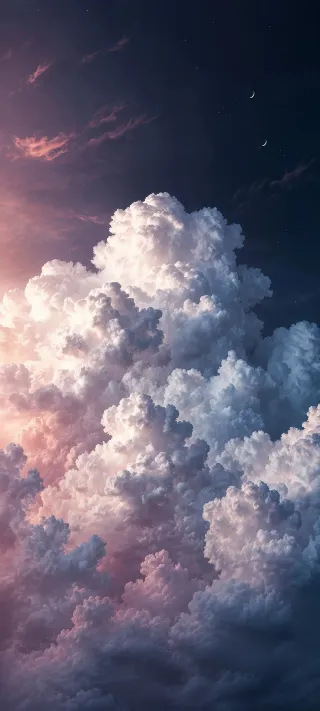Cloud Cathedral at Dusk phone wallpaper