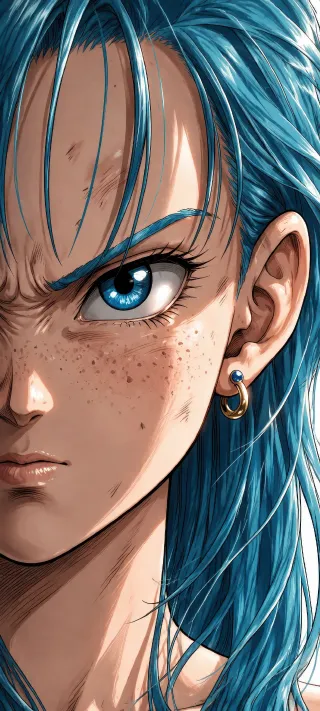 Bulma in Blue phone wallpaper