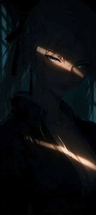 Ethereal Blue Amidst the Midnight Dojo phone wallpaper