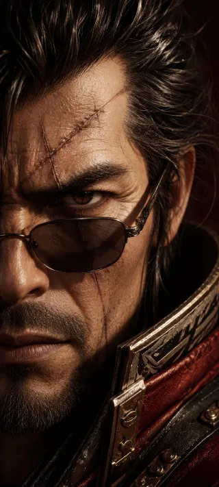 Auron upclose phone wallpaper