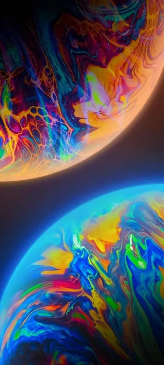 The Dance of Chromatic Giants phone wallpaper