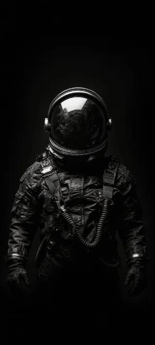 Midnight Astronaut phone wallpaper