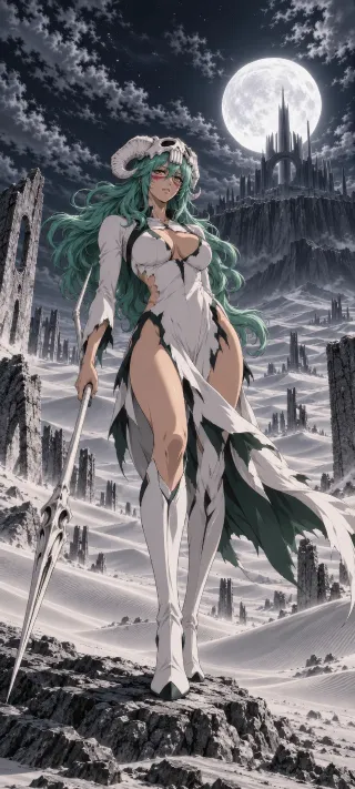 Nelliel's Moonlit Lance phone wallpaper