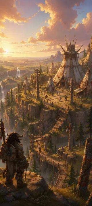 Thunder Bluff phone wallpaper