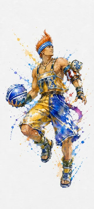 Wakka of Besaid phone wallpaper