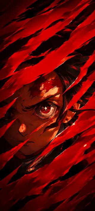 Kamado Tanjiro's Anger phone wallpaper