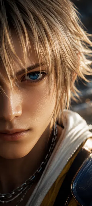 Tidus upclose phone wallpaper