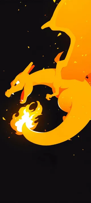 Charizard’s Burning Flight phone wallpaper
