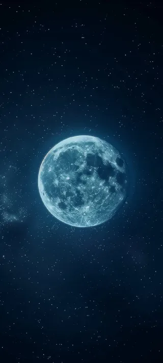 Luminous Full Moon phone wallpaper