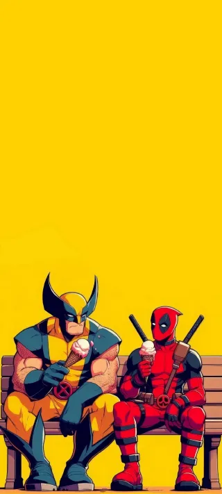 Wolverine x Deadpool phone wallpaper