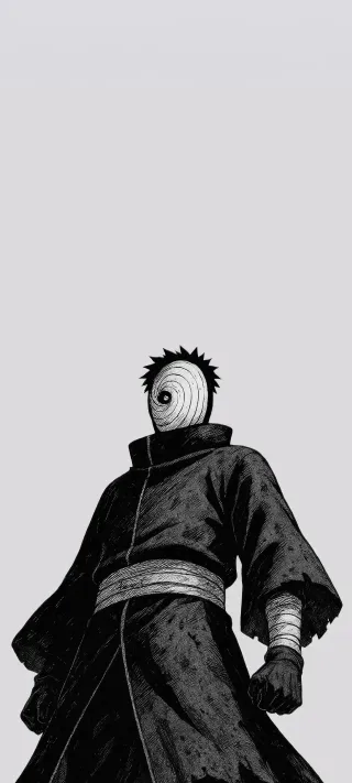 Monochrome Spiral Vigil phone wallpaper