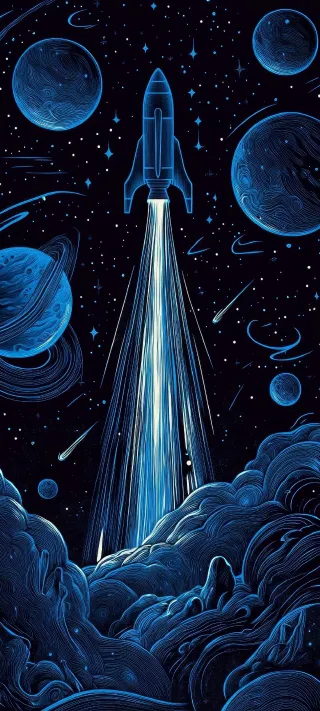 Nocturne of the Ascent phone wallpaper