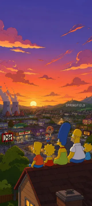 The Simpsons phone wallpaper