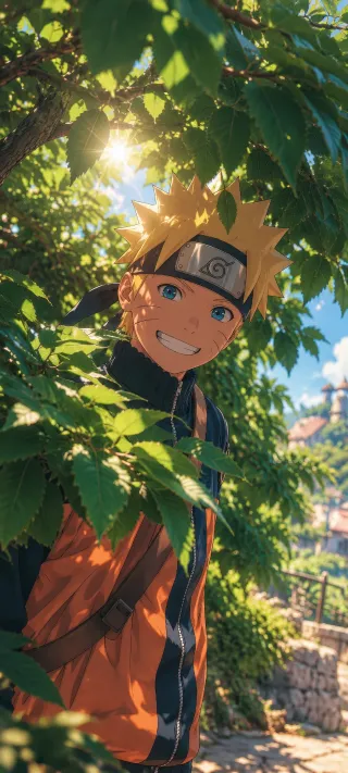 Naruto of the Leaf phone wallpaper