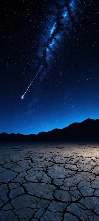 Meteor Over the Salt Flats phone wallpaper