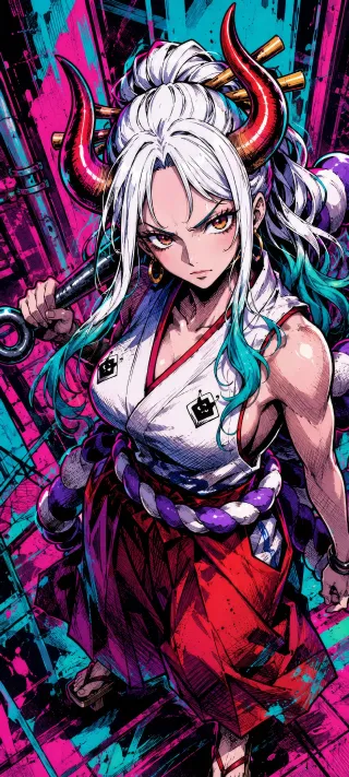 Yamato of Wano phone wallpaper