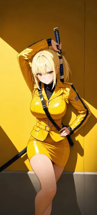 Lucy in Yellow phone wallpaper