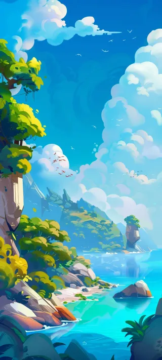 Summer Horizon Odyssey phone wallpaper