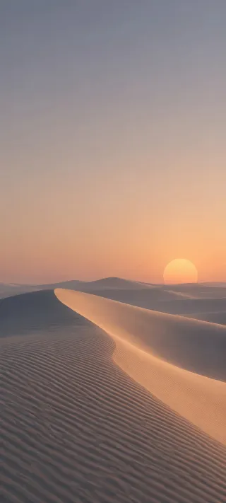 Sunset Over Dunes phone wallpaper