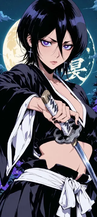 Soul Reaper Moon phone wallpaper